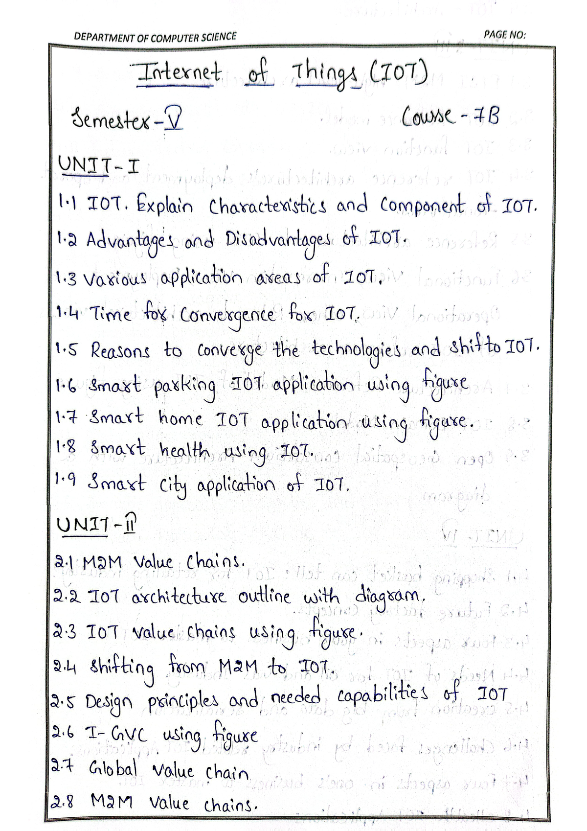 Internet Of Things Complete Notes - BCA - Studocu