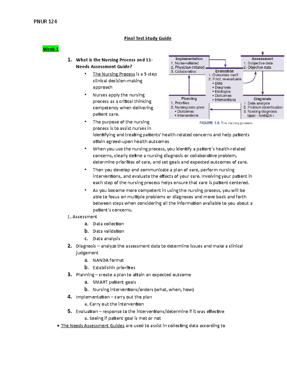 Final Exam Study Guide - Final Test Study Guide Week 1 1. What Is The ...