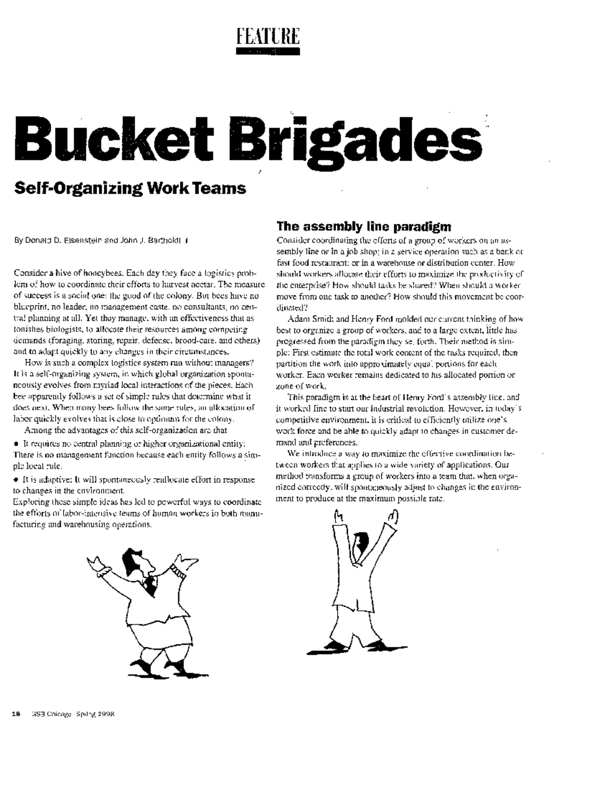 Bucket Brigades Article ECON 201 Studocu