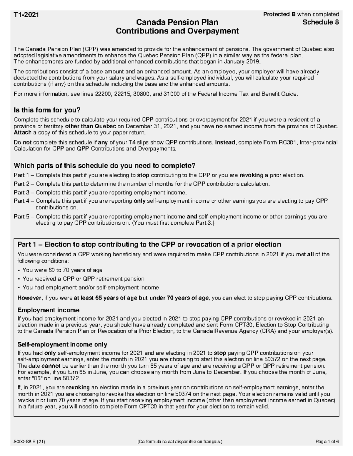 Canada Pension Plan Contributions and Overpayment Schedule - Studocu