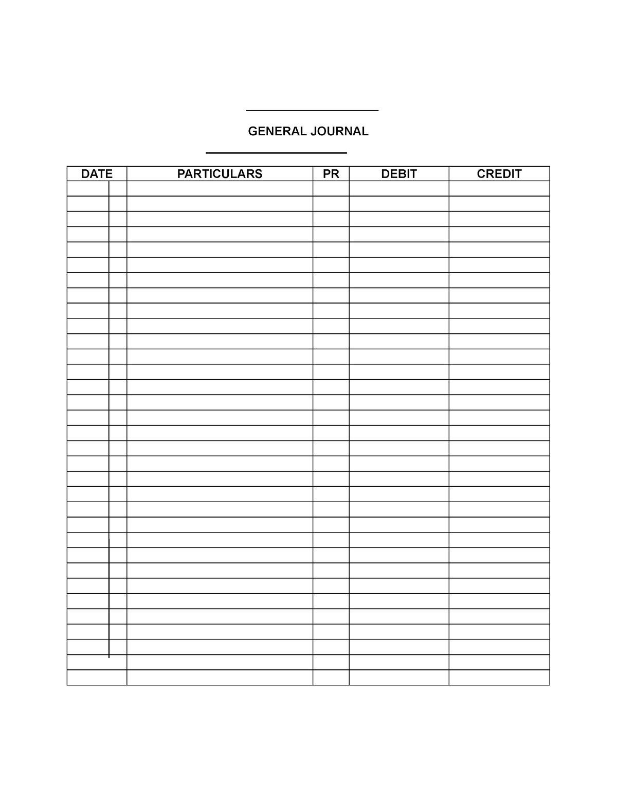 Bookkeeping NC3 EXAM Template - GENERAL JOURNAL ...