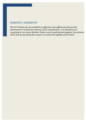 EU 24-25 Seminar 1 Preparation Guide Final - Law of the European Union ...