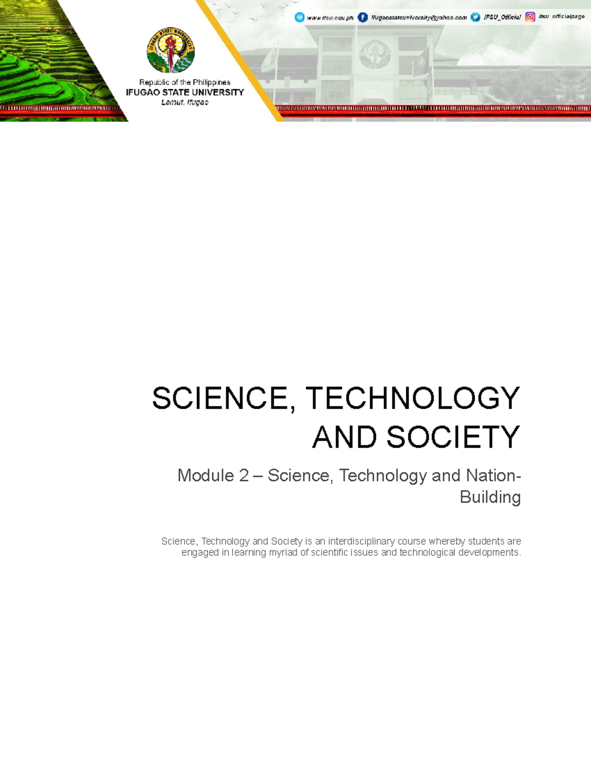 Module 2 Science Technology And Nation Building Science Module 2 Science Technology And Nation Building Science