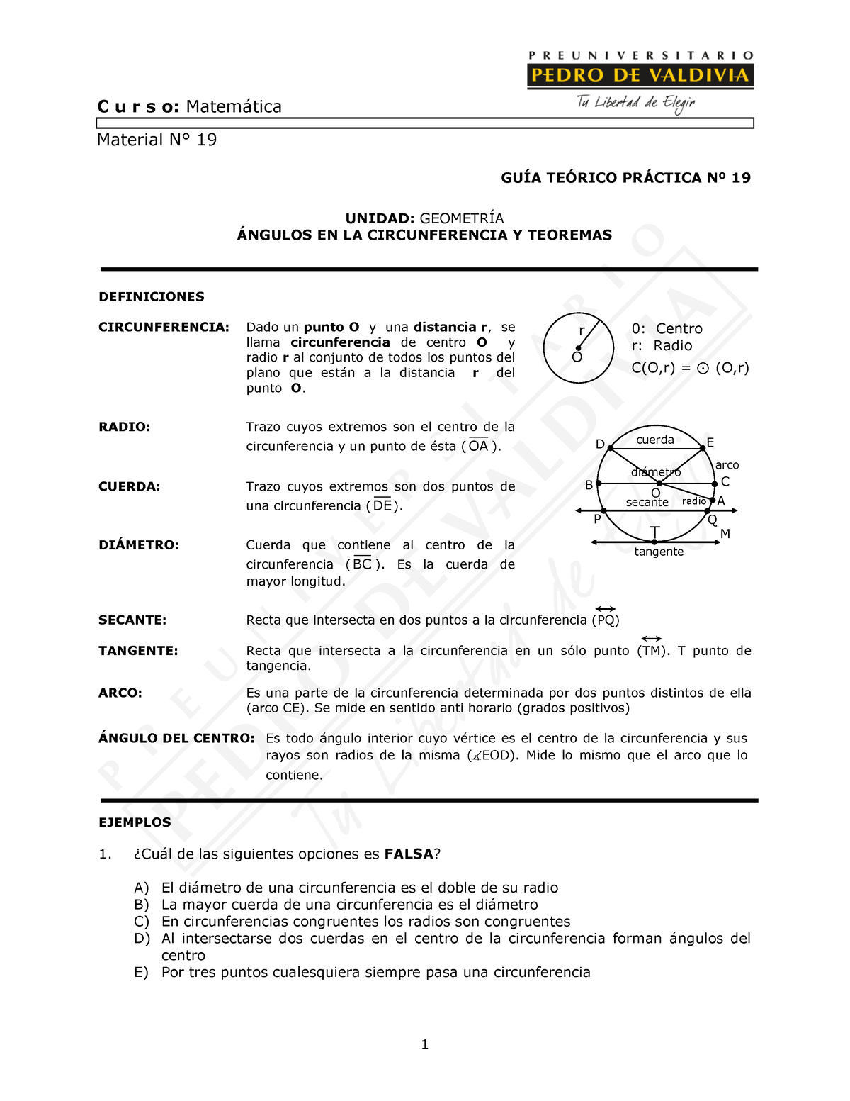 35-Congruencia De Triángulos Ángulos En La Circunferencia - GUÕA TE ...