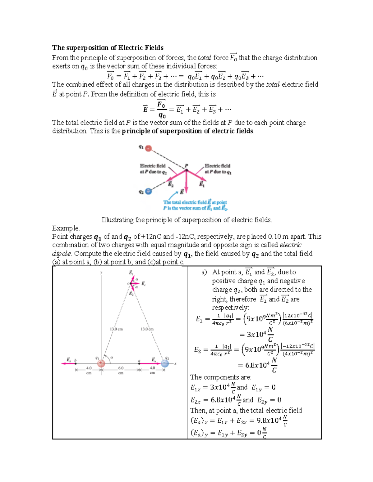 Physics 3 U1 week2 - Temas - The superposition of Electric Fields From ...