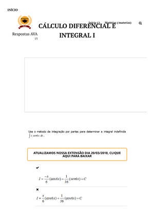 Cálculo Diferencial E Integral I - ACQF 13 - CÁLCULO DIFERENCIAL E ...