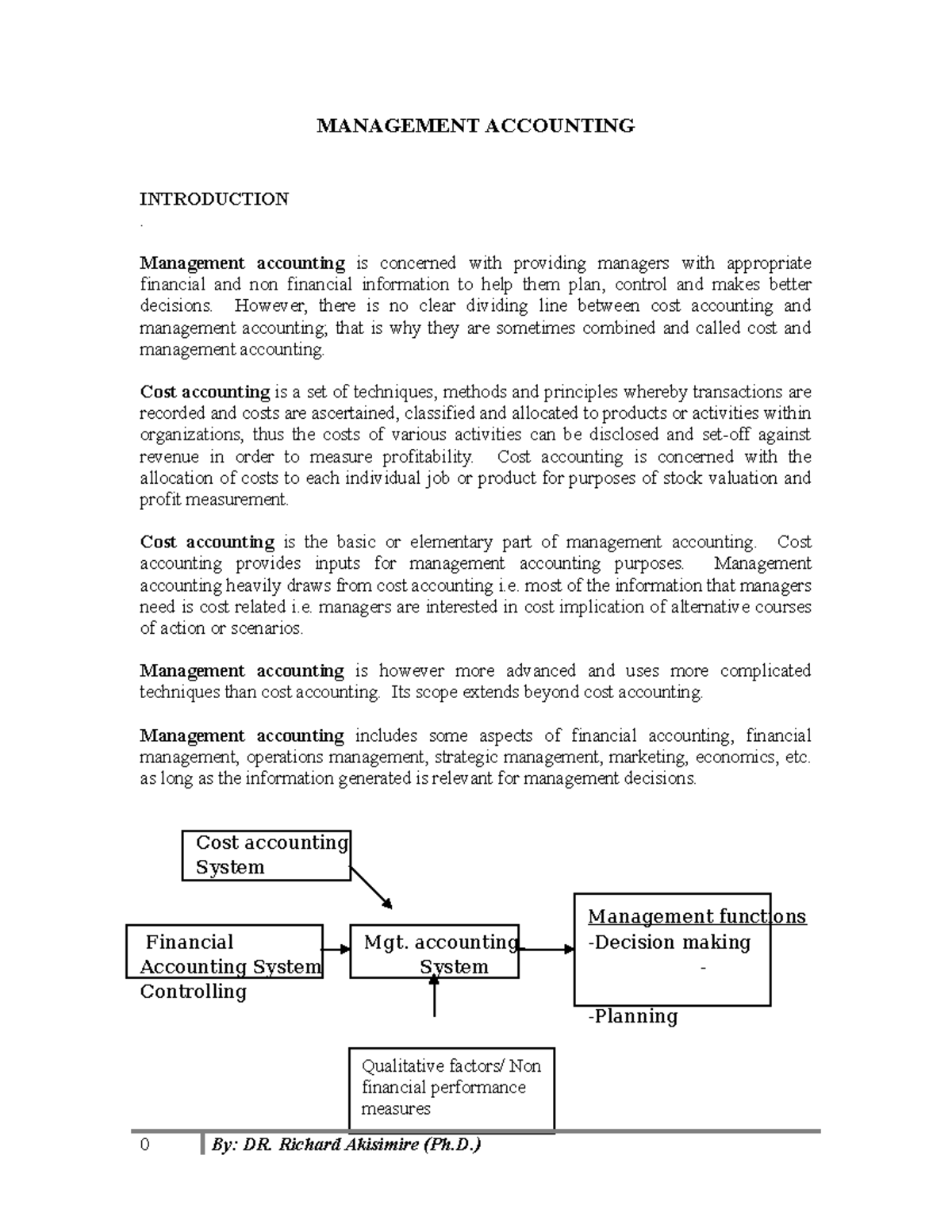 MAC - cost and management accounting - MANAGEMENT ACCOUNTING ...