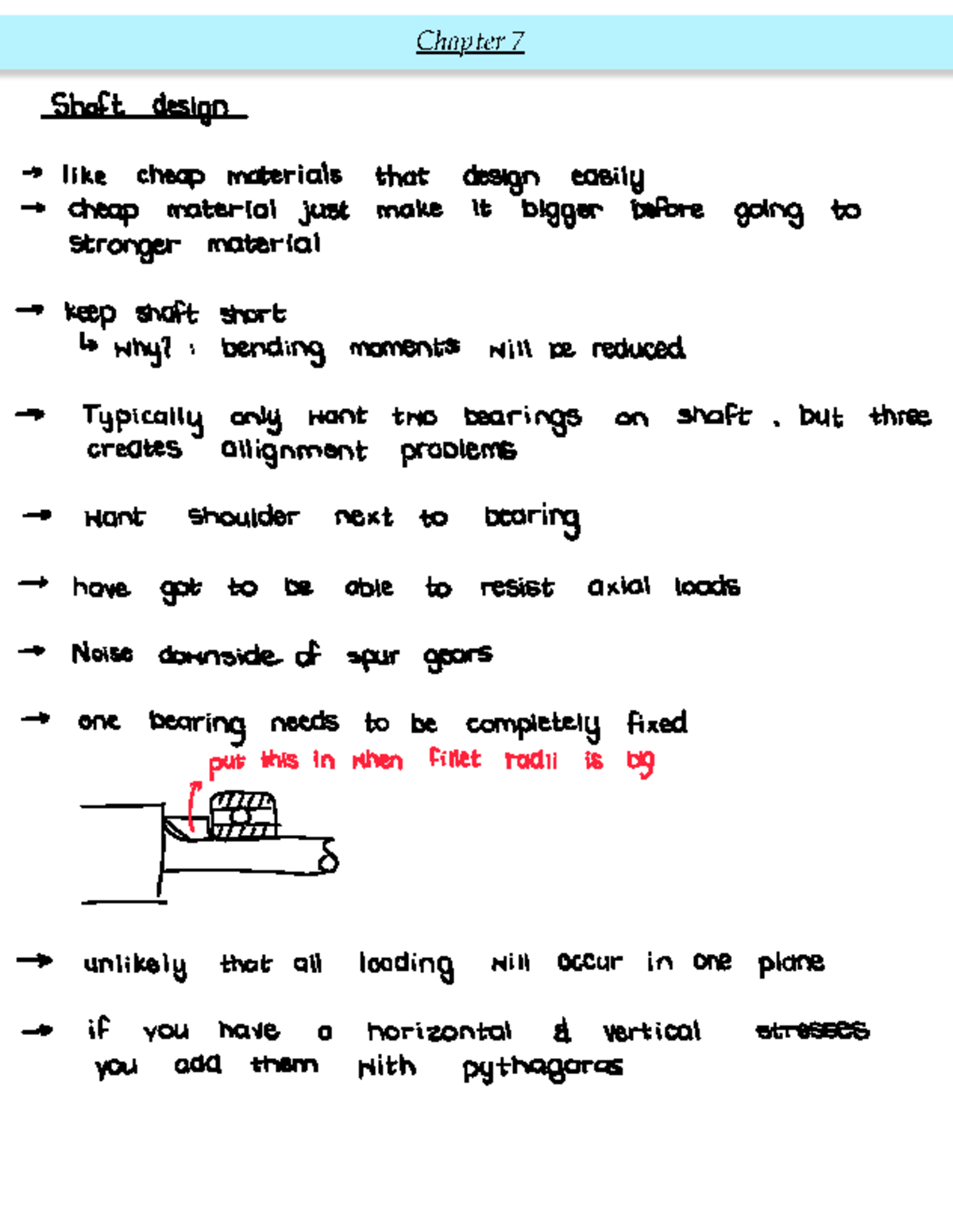MOW 227 Ch7 notes - Chapter 7 Shaft design > like cheap materials that ...