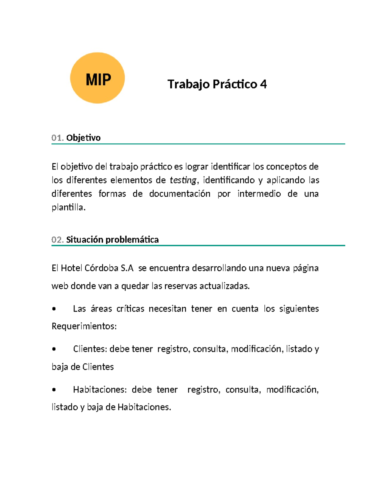 TP4 - Actividad completa 2023 - Ingenieria de Software-2 - 01. Objetivo ...
