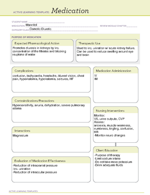 Epidural Anesthesia - ATI active learning template - ACTIVE LEARNING ...