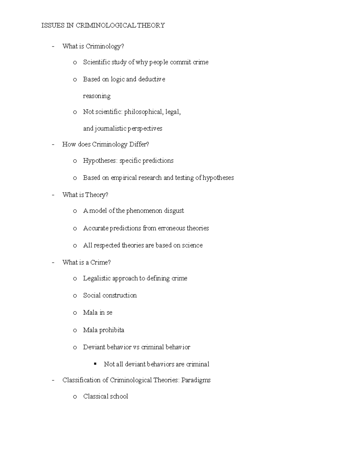 issues-in-criminological-theory-what-is-criminology-o-scientific