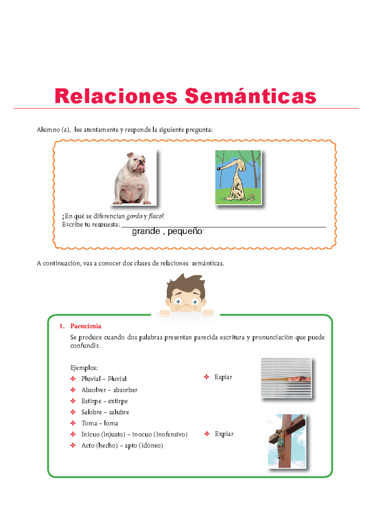 Relaciones-Sem Ã¡nticas Ejercicios - Alumno (a), Lee Atentamente Y ...