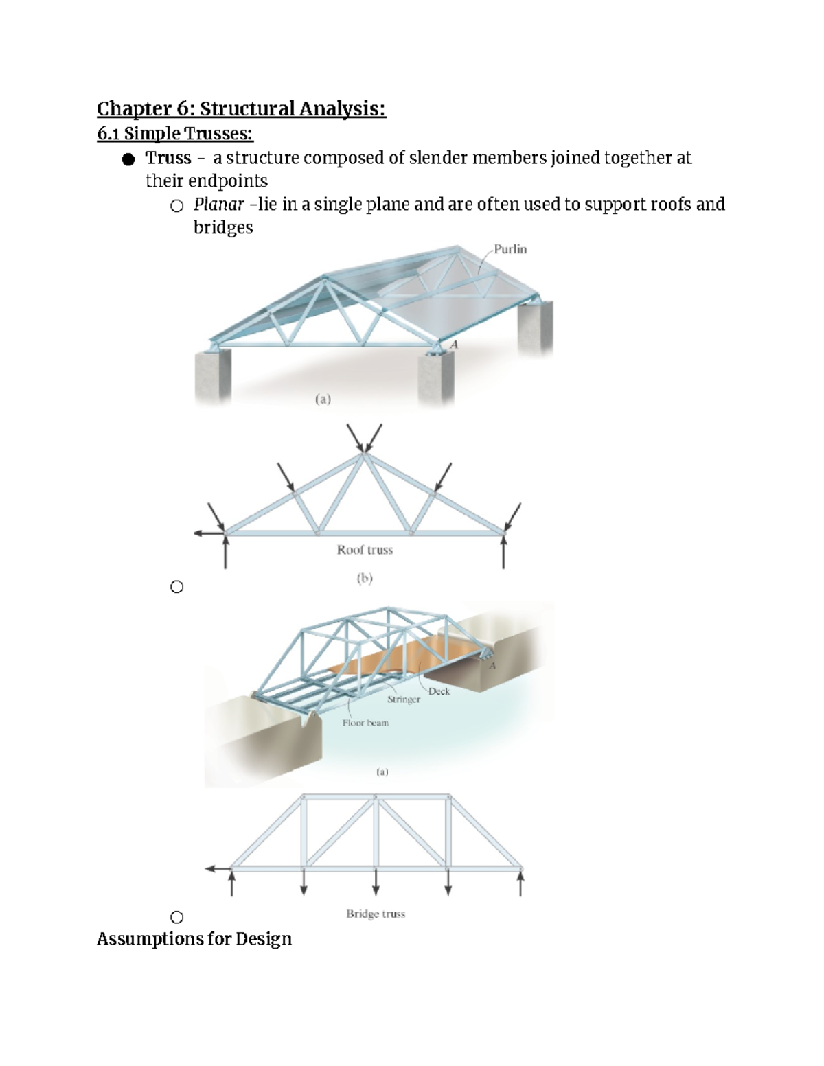 Chapter 6 Structural Analysis - Chapter 6: Structural Analysis: 6 ...