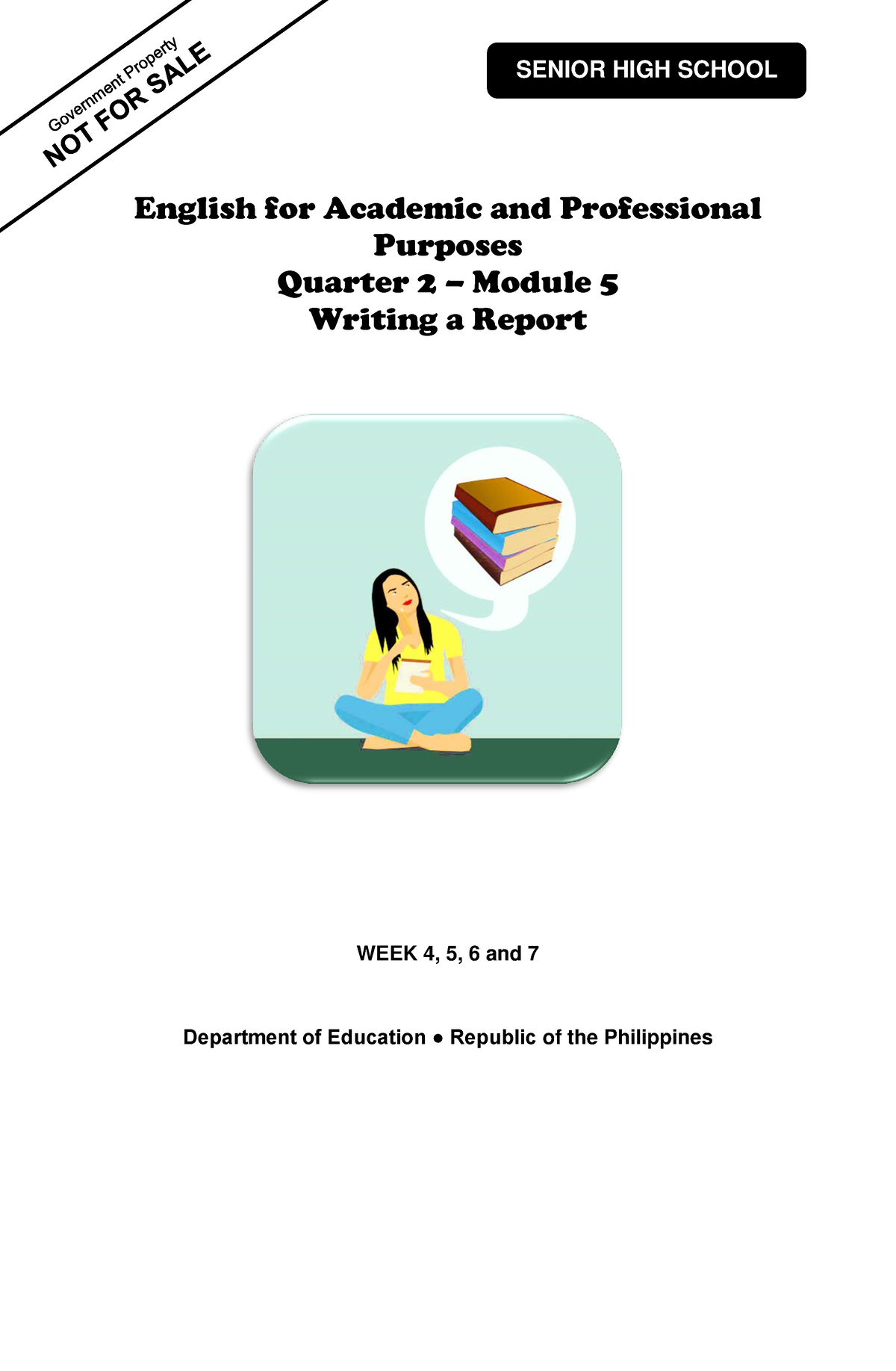 Eapp Q2 W4 7 English For Academic And Professional Purposes Quarter 2 Module 5 Writing A 1204