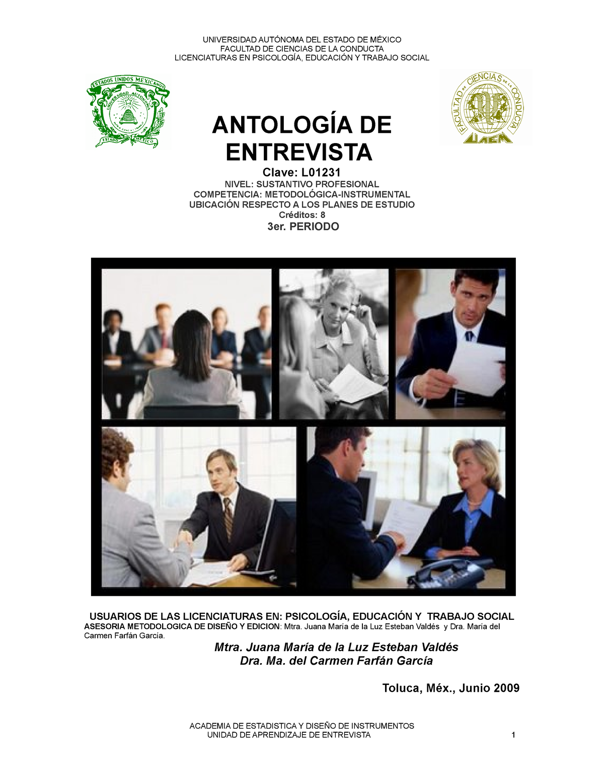 Manual De Entrevista Psicológica Facultad De Ciencias De La Conducta Licenciaturas En 0271