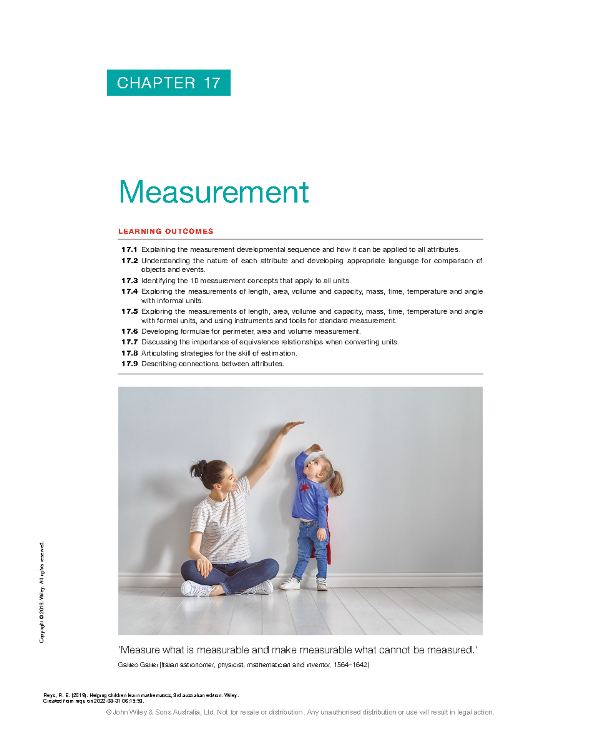 Helping Children Learn Mathematics, 3rd Australian - CHAPTER 17 ...