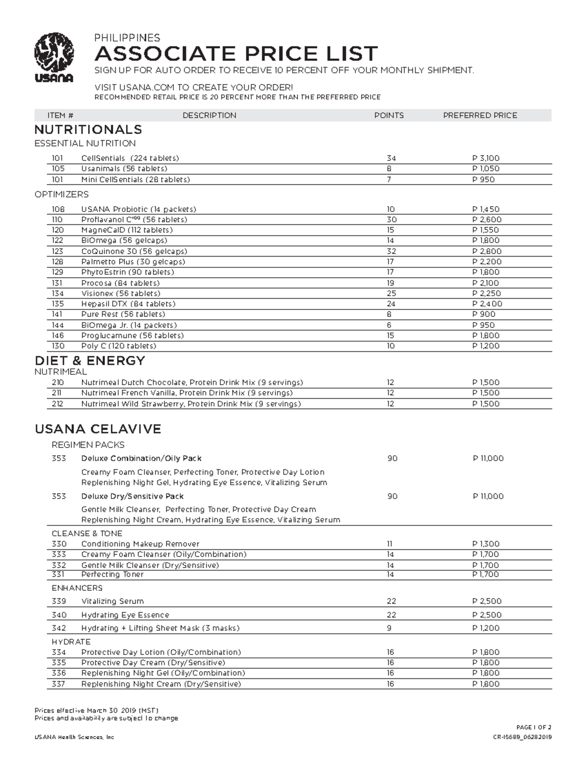 Information Management - ESSENTIAL NUTRITION 101 CellSentials (224 ...