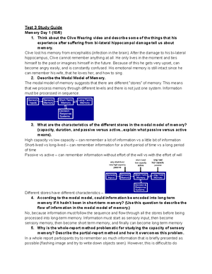 Test 4 Cog Psych Lecture Notes - 10/27 – Knowledge Day 1 Categories ...