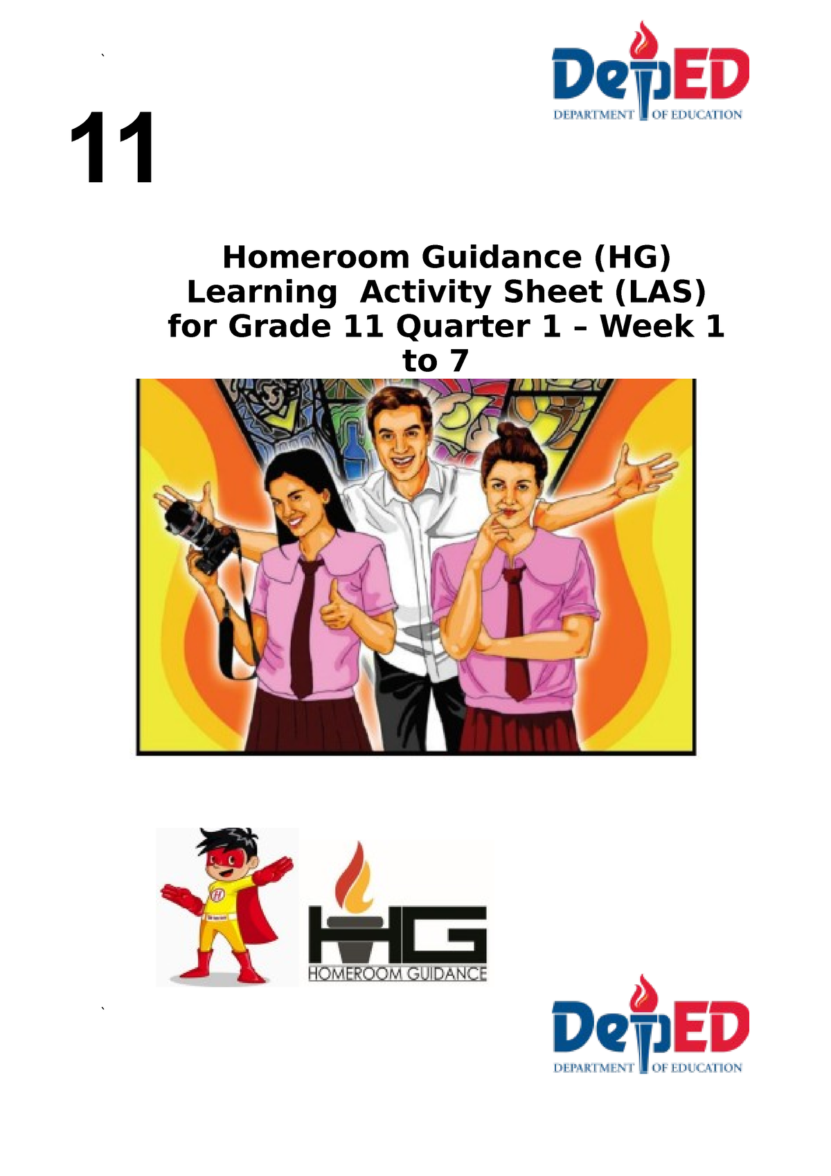 HG-LAS-Grade 11-Q1-Week-1-7 - ` 11 Homeroom Guidance (HG) Learning ...