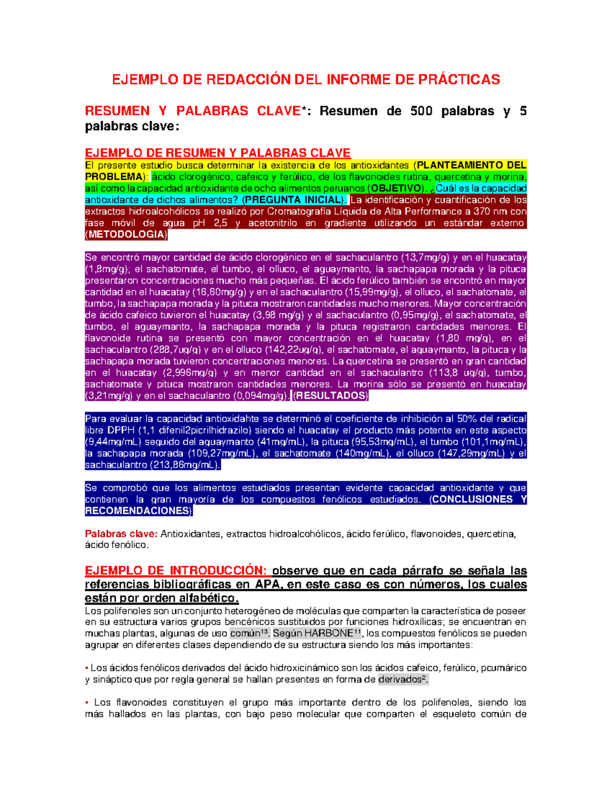 Ejemplo De Redacción Del Informe De PrÁ Cticas Ejemplo De RedacciÓn Del Informe De PrÁcticas