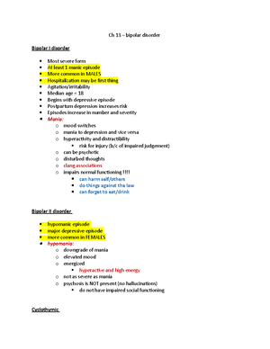 CH 11 MH - autism - CH 11 – childhood and neurodevelopment disorders ...