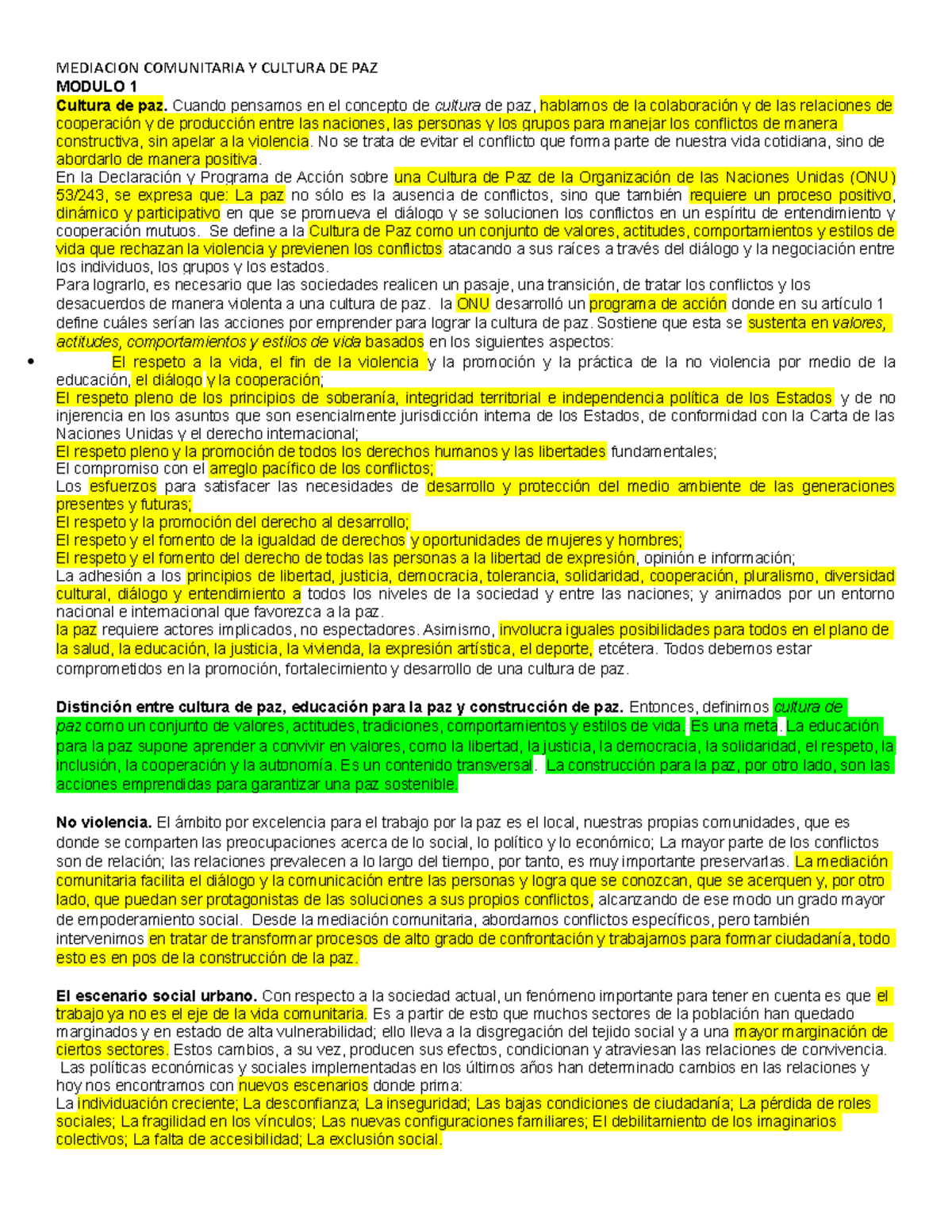Mediacion Comunitaria Y Cultura DE PAZ - MEDIACION COMUNITARIA Y ...