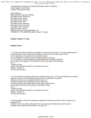 CH 11 Test Bank - For Book Delugash, L., Story, L. (2020). Applied ...