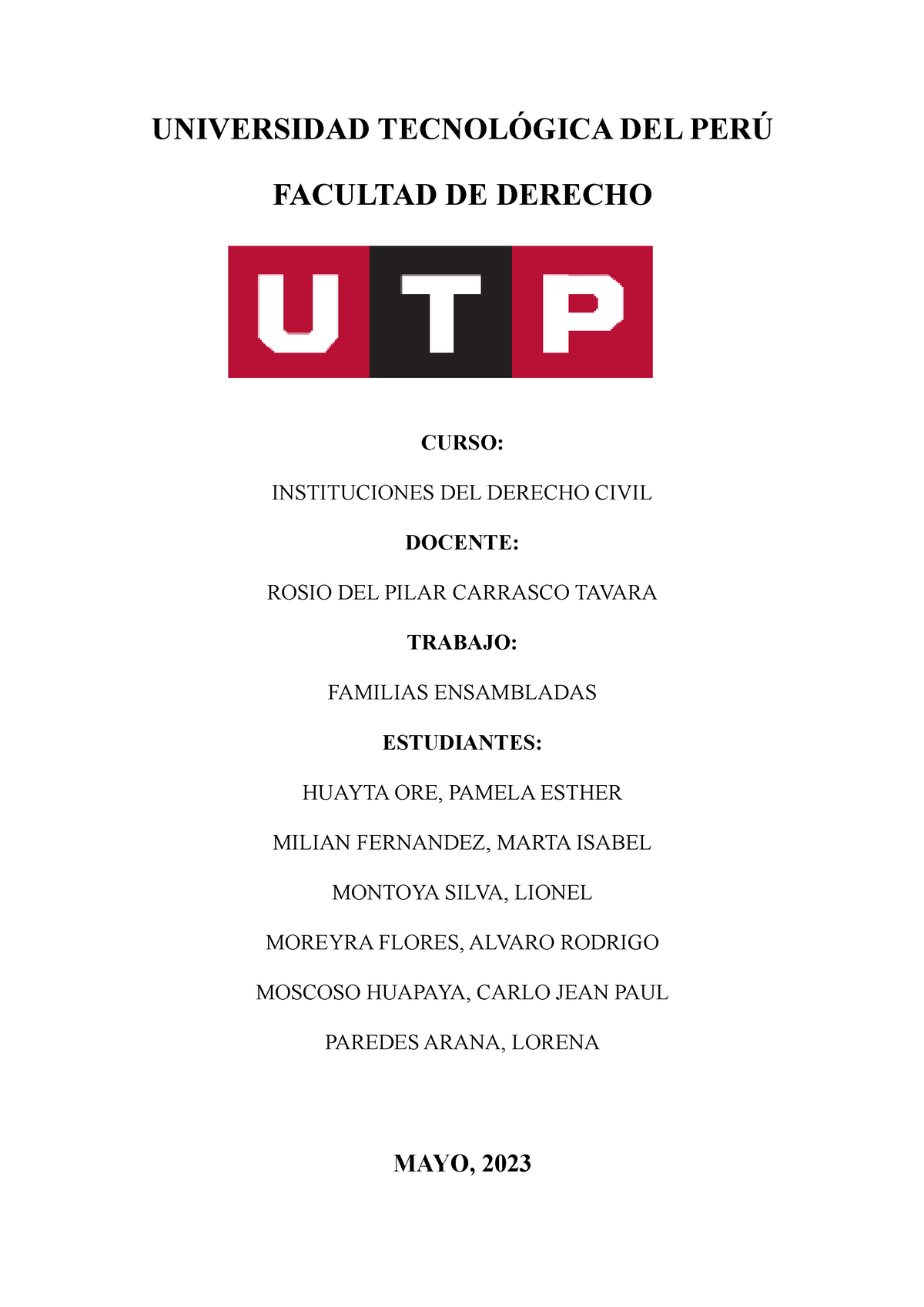 S10.s1 Tarea Análisis - ANALISIS - UNIVERSIDAD TECNOLÓGICA DEL PERÚ ...