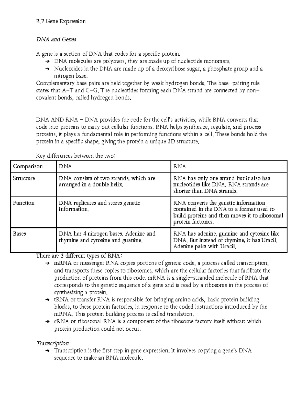 biology ncea level 2 DNA and Genes A gene is a section of DNA that codes for a specific