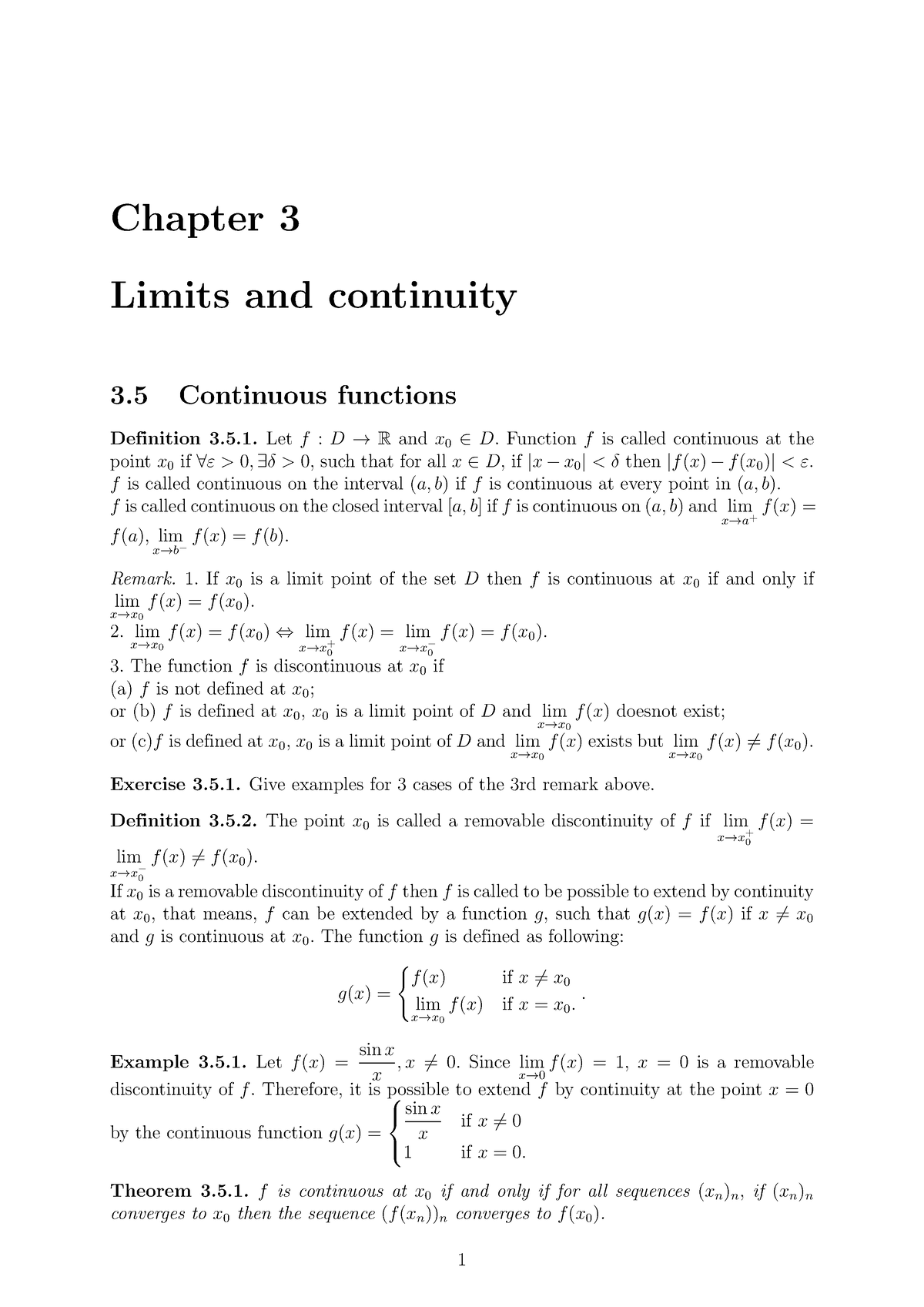 Chapter 3-Limits and continuity-part2 - Chapter 3 Limits and continuity ...