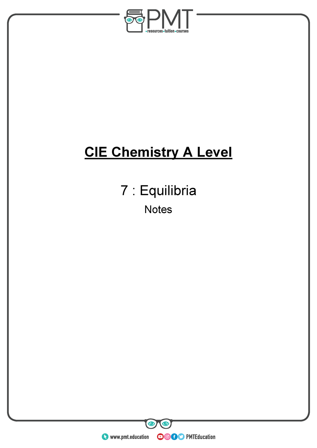 7-equilibria-for-physical-chemistry-cie-chemistry-a-level-7