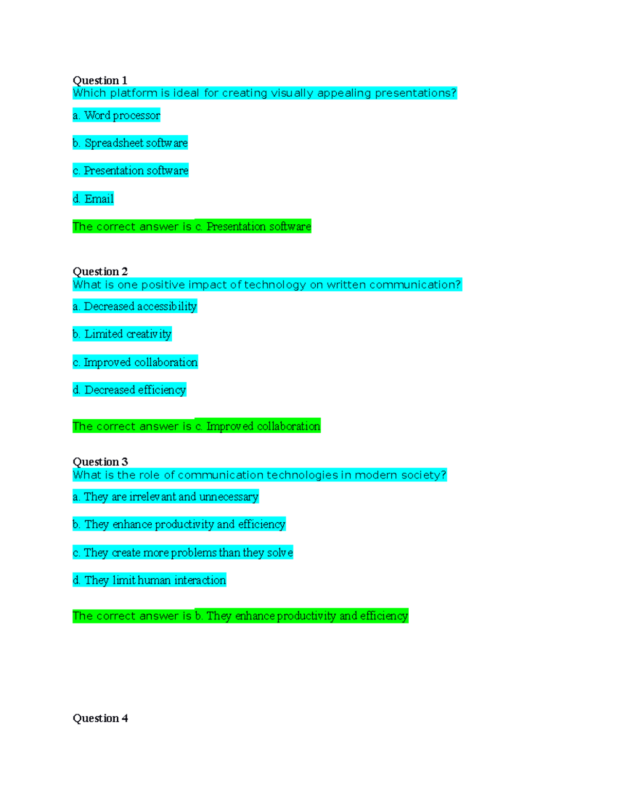 ENGL 1102 Self Quiz Unit 3 - Question 1 Which Platform Is Ideal For ...