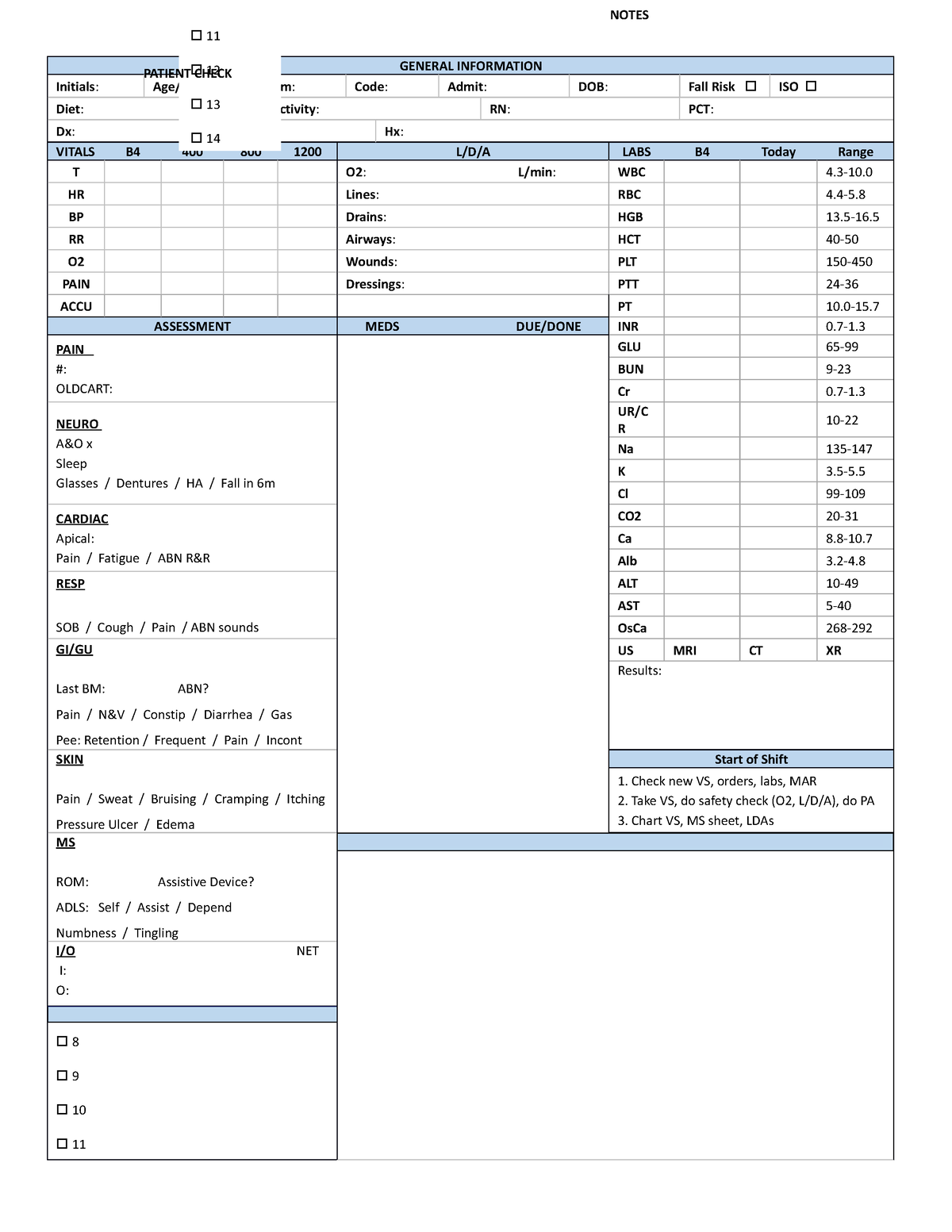 SBAR brain 5 - SBAR used for report - GENERAL INFORMATION Initials: Age ...