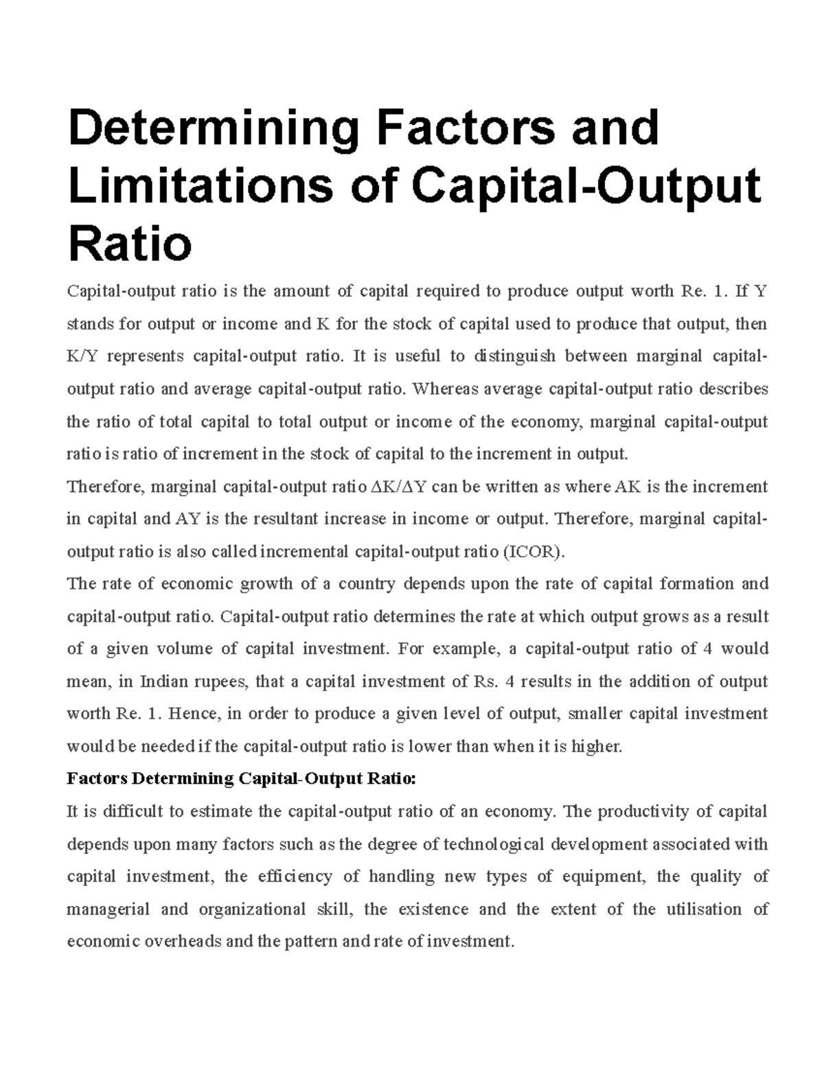 1589014376 - fun - Determining Factors and Limitations of Capital ...