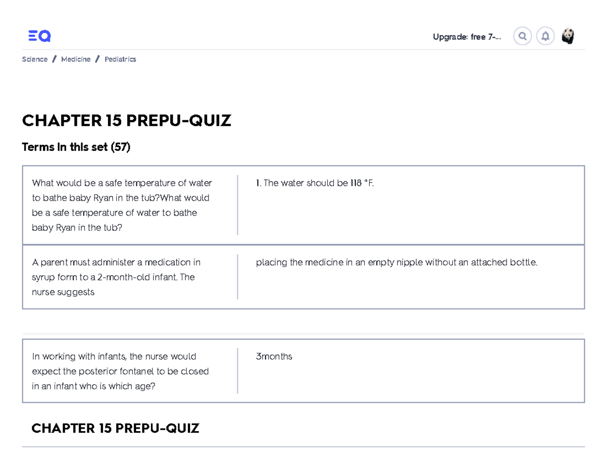 Chapter 15 Prepu-QUIZ Flashcards Quizlet - Upgrade: Free 7-... CHAPTER ...