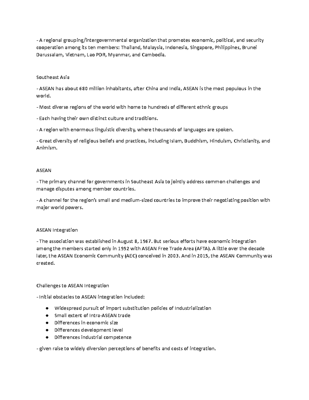 International Environmental Governance - A regional grouping ...
