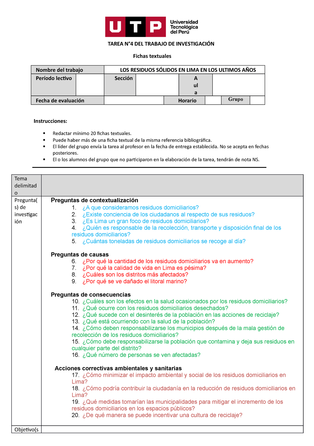 Ejemplo De Fichas Textuales - TAREA N°4 DEL TRABAJO DE INVESTIGACIÓN ...