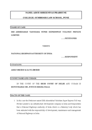 ADRS - Syllabus - ALTERNATIVE DISPUTE RESOLUTION (CLINICAL COURSE II ...