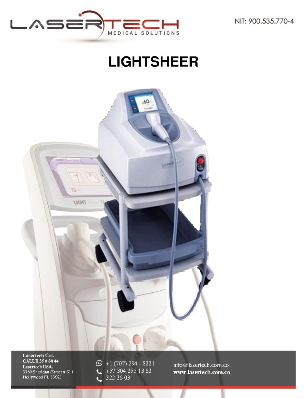 Scribd Manual Lightsheer Lasertech Col. CALLE 35 80 44 Lasertech