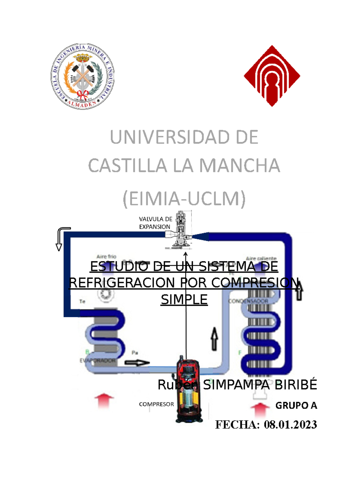 Practica Laboratorio Estudio De Un Sistema De Refrigeracion Por Compresion Simple Rub N