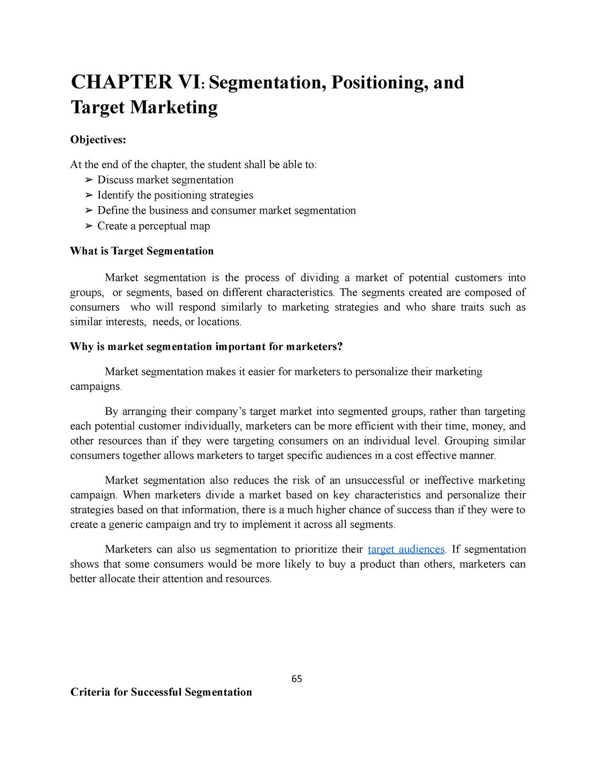 Marketing Management - Chapter 6 - MKTG 302 - American University - Studocu