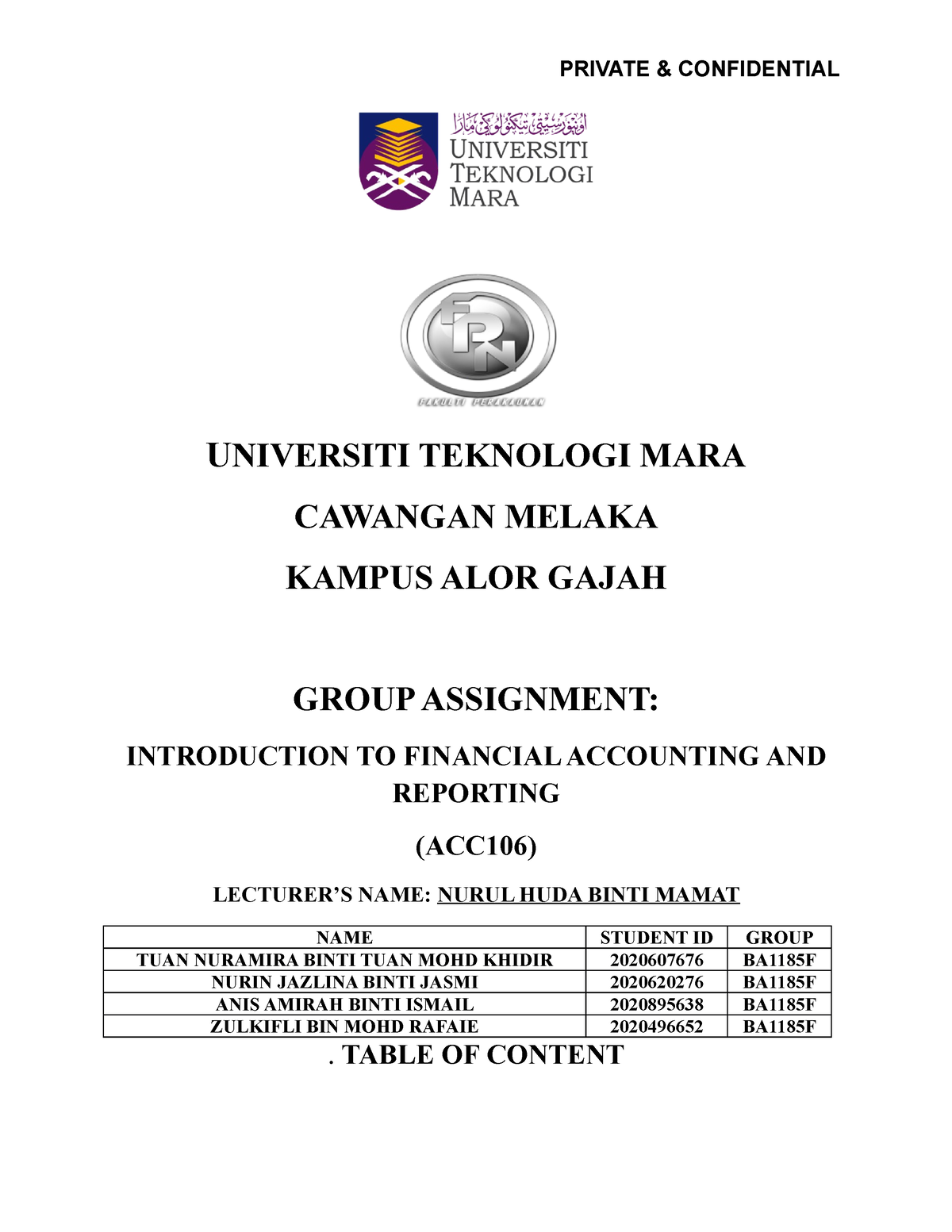 group assignment acc106