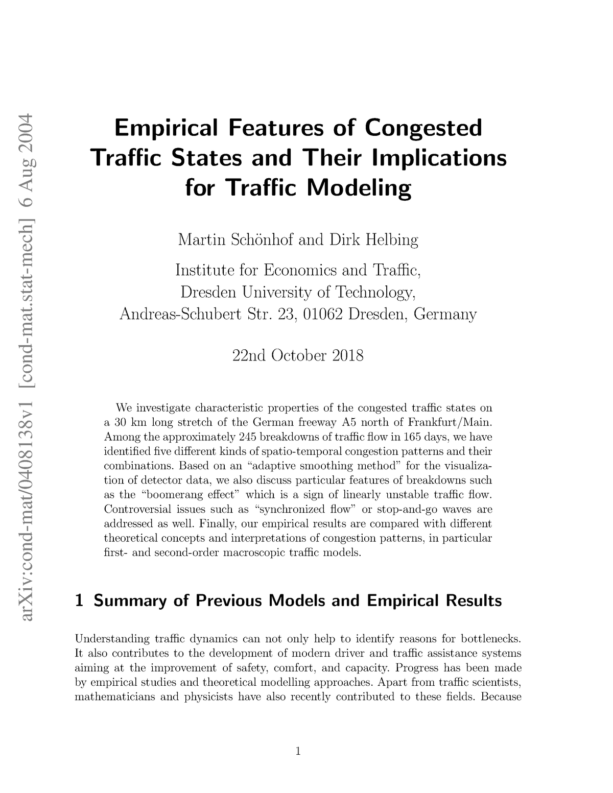 Transport Article - Dfgfchd - ArXiv:cond-mat/0408138v1 [cond-mat-mech ...