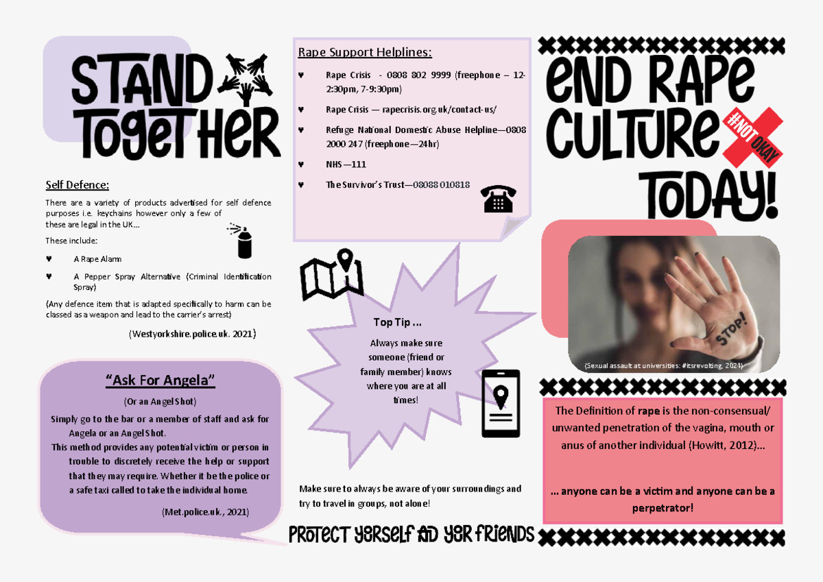 Leaflet Assesment (Sexual assault at universities itsrevolting