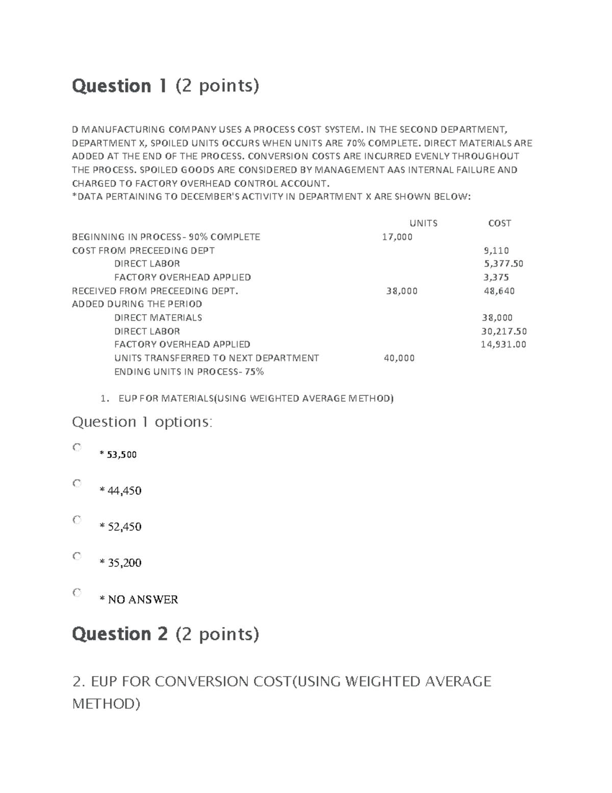 Q4 Costco Obligations and Contracts Benilde Studocu