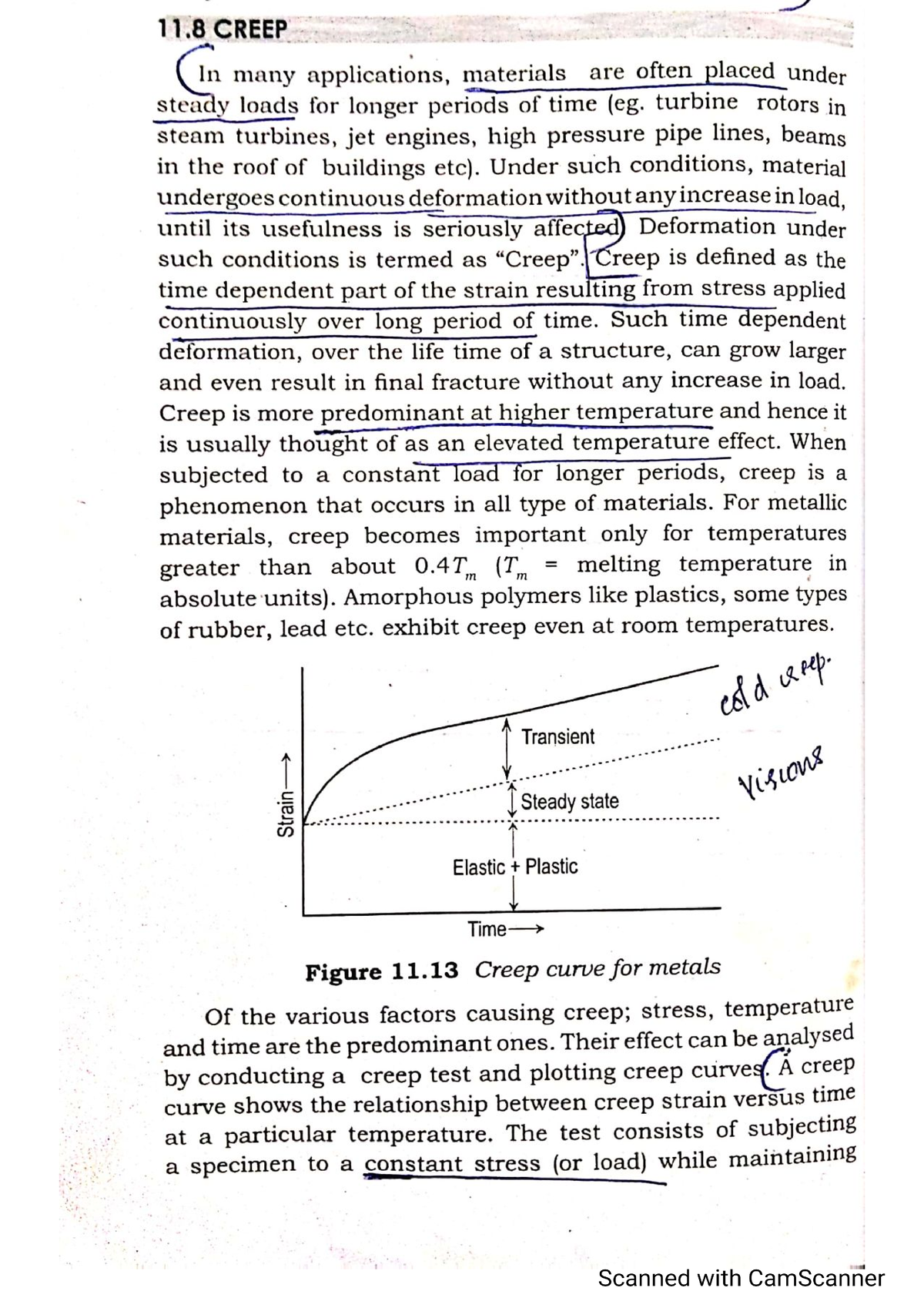 Creep - Study Material - Material Science And Metallurgy - Studocu