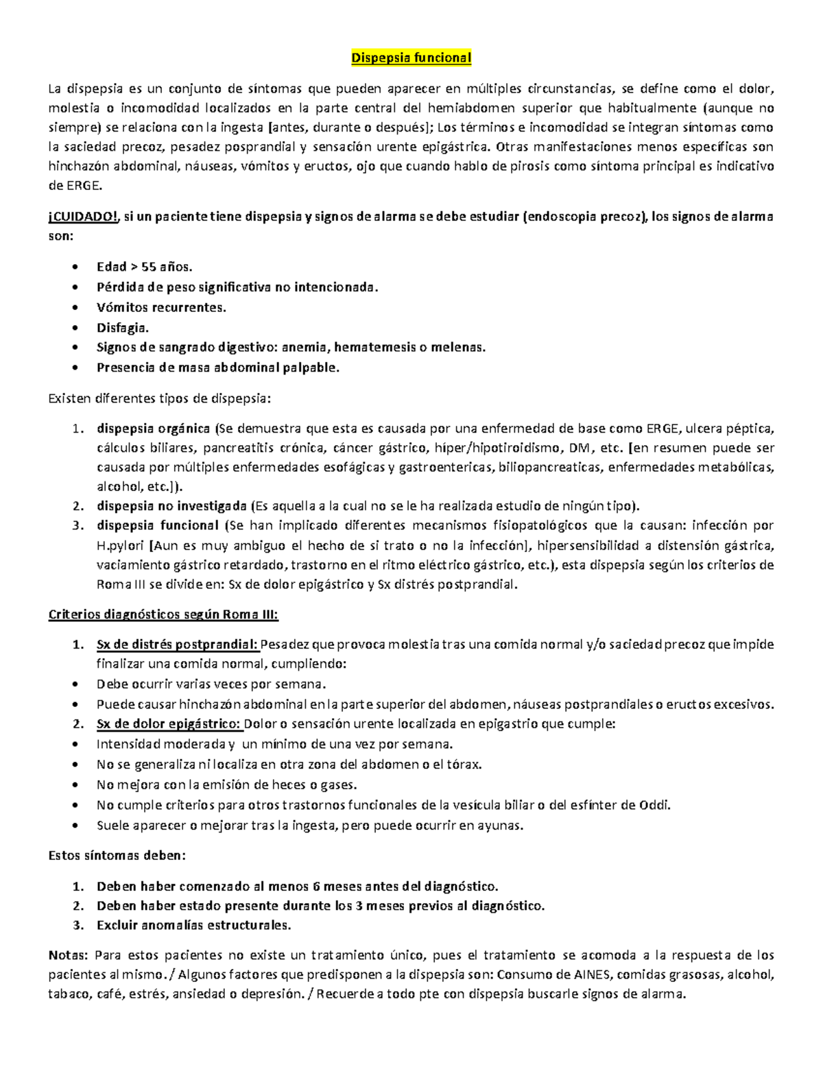 Significado de dispepsia gastrica