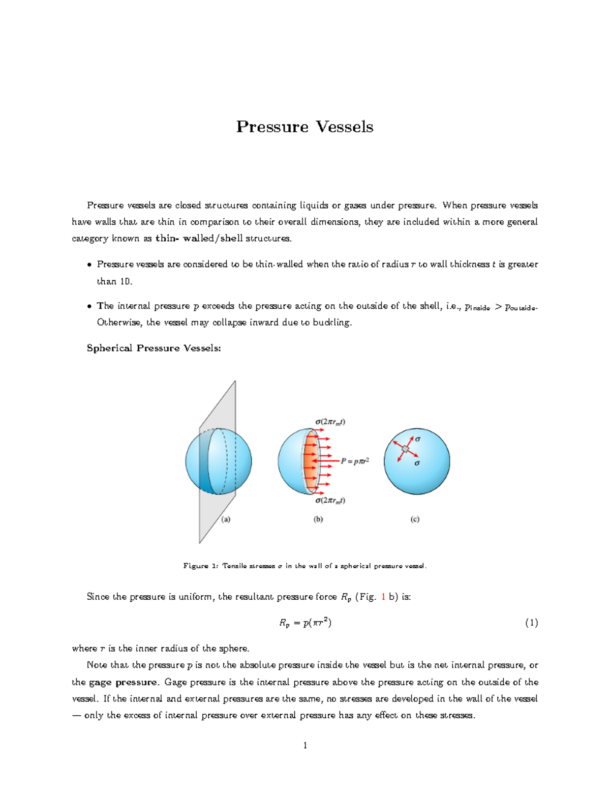 Pressure Vessels - Pressure Vessels Pressure Vessels Are Closed 