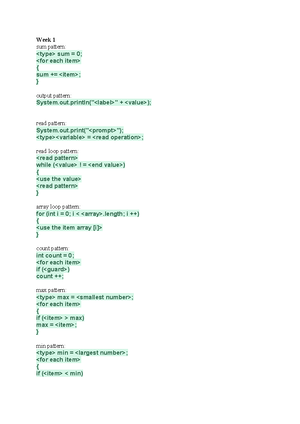 Lab Guide-Pattern- Updated - 48024 Programming 2 Patterns Lab tips and ...