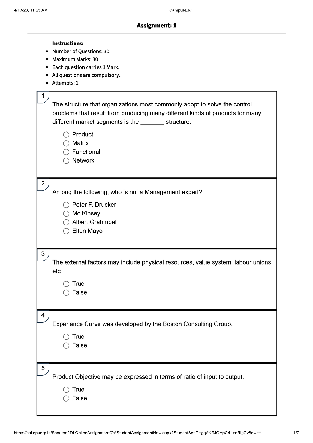 OMBC 206 SMBP - MBA ONline - Assignment: 1 Instructions: Number of ...